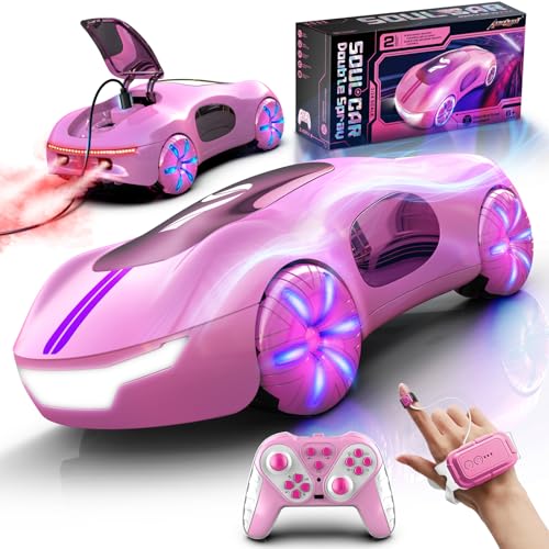 AEROQUEST Ferngesteuertes Auto Spielzeugauto,Aufladbar Gestensensor RC Stunt Auto mit Licht und Sprühen,2,4 GHz RC Drift Spielzeugauto Geschenk für Kinder ab 6 7 8 9 10+ Jahre Mädchen AEROQUEST Ferngesteuertes Auto Spielzeugauto,Aufladbar Gestensensor RC Stunt Auto mit Licht und Sprühen,2,4 GHz RC Drift Spielzeugauto Geschenk für Kinder ab 6 7 8 9 10+ Jahre Mädchen von AEROQUEST