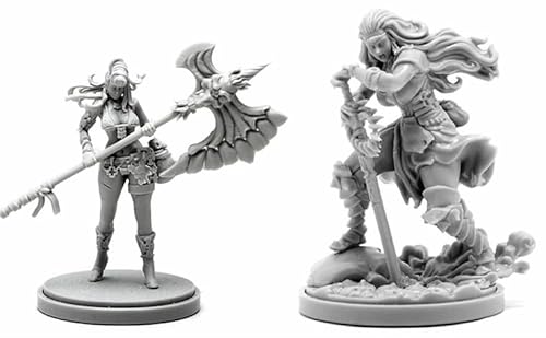 AERUIKJS 1/48 Ancient Female Warrior Samurai Resin Model Kit Unbemalt und unmontiert Soldier Resin Model Kit (2 Person) // K9U-6s13 von AERUIKJS