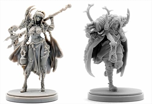 AERUIKJS 1/48 Ancient Female Warrior Samurai Resin Model Kit Unbemalt und unmontiert Soldier Resin Model Kit (2 Person) // K9U-6s18 von AERUIKJS