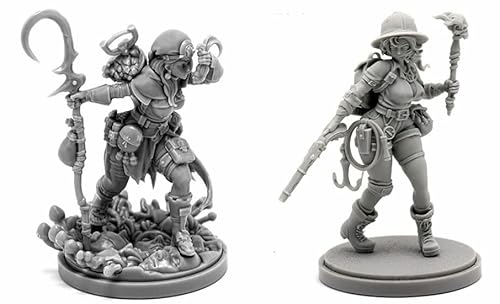 AERUIKJS 1/48 Ancient Female Warrior Samurai Resin Model Kit Unbemalt und unmontiert Soldier Resin Model Kit (2 Person) // K9U-6s2 von AERUIKJS
