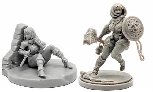 AERUIKJS 1/48 Ancient Female Warrior Samurai Resin Model Kit Unbemalt und unmontiert Soldier Resin Model Kit (2 Person) // K9U-6s20 von AERUIKJS