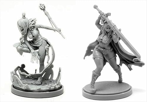 AERUIKJS 1/48 Ancient Female Warrior Samurai Resin Model Kit Unbemalt und unmontiert Soldier Resin Model Kit (2 Person) // K9U-6s23 von AERUIKJS