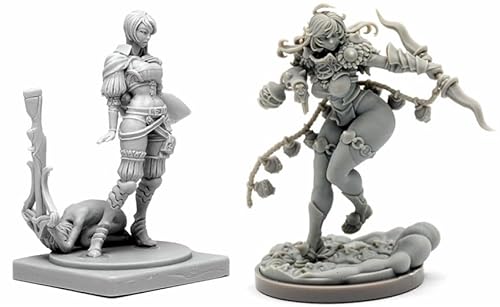 AERUIKJS 1/48 Ancient Female Warrior Samurai Resin Model Kit Unbemalt und unmontiert Soldier Resin Model Kit (2 Person) // K9U-6s27 von AERUIKJS