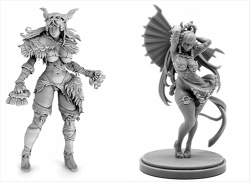 AERUIKJS 1/48 Ancient Female Warrior Samurai Resin Model Kit Unbemalt und unmontiert Soldier Resin Model Kit (2 Person) // K9U-6s35 von AERUIKJS
