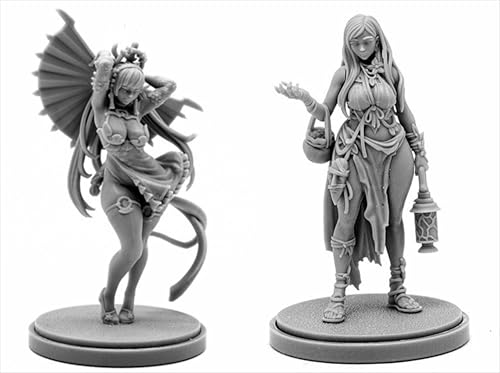 AERUIKJS 1/48 Ancient Female Warrior Samurai Resin Model Kit Unbemalt und unmontiert Soldier Resin Model Kit (2 Person) // K9U-6s36 von AERUIKJS