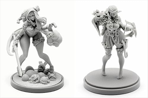 AERUIKJS 1/48 Ancient Female Warrior Samurai Resin Model Kit Unbemalt und unmontiert Soldier Resin Model Kit (2 Person) // K9U-6s41 von AERUIKJS