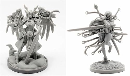 AERUIKJS 1/48 Ancient Female Warrior Samurai Resin Model Kit Unbemalt und unmontiert Soldier Resin Model Kit (2 Person) // K9U-6s42 von AERUIKJS