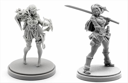 AERUIKJS 1/48 Ancient Female Warrior Samurai Resin Model Kit Unbemalt und unmontiert Soldier Resin Model Kit (2 Person) // K9U-6s46 von AERUIKJS