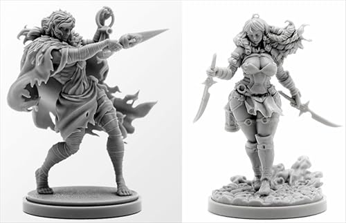 AERUIKJS 1/48 Ancient Female Warrior Samurai Resin Model Kit Unbemalt und unmontiert Soldier Resin Model Kit (2 Person) // K9U-6s51 von AERUIKJS