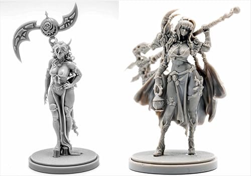 AERUIKJS 1/48 Ancient Female Warrior Samurai Resin Model Kit Unbemalt und unmontiert Soldier Resin Model Kit (2 Person) // K9U-6s52 von AERUIKJS