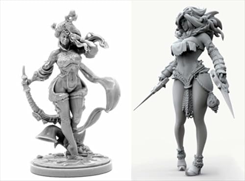 AERUIKJS 1/48 Ancient Female Warrior Samurai Resin Model Kit Unbemalt und unmontiert Soldier Resin Model Kit (2 Person) // K9U-6s53 von AERUIKJS