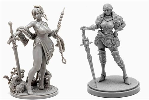 AERUIKJS 1/48 Ancient Female Warrior Samurai Resin Model Kit Unbemalt und unmontiert Soldier Resin Model Kit (2 Person) // K9U-6s57 von AERUIKJS
