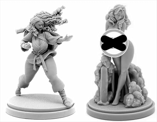AERUIKJS 1/48 Ancient Female Warrior Samurai Resin Model Kit Unbemalt und unmontiert Soldier Resin Model Kit (2 Person) // K9U-6s62 von AERUIKJS