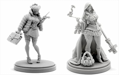 AERUIKJS 1/48 Ancient Female Warrior Samurai Resin Model Kit Unbemalt und unmontiert Soldier Resin Model Kit (2 Person) // K9U-6s67 von AERUIKJS