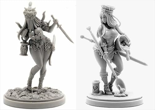 AERUIKJS 1/48 Ancient Female Warrior Samurai Resin Model Kit Unbemalt und unmontiert Soldier Resin Model Kit (2 Person) // K9U-6s69 von AERUIKJS