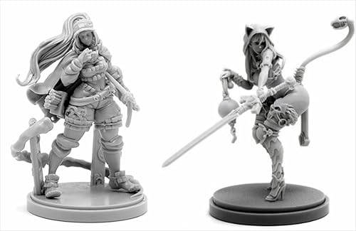 AERUIKJS 1/48 Ancient Female Warrior Samurai Resin Model Kit Unbemalt und unmontiert Soldier Resin Model Kit (2 Person) // K9U-6s70 von AERUIKJS