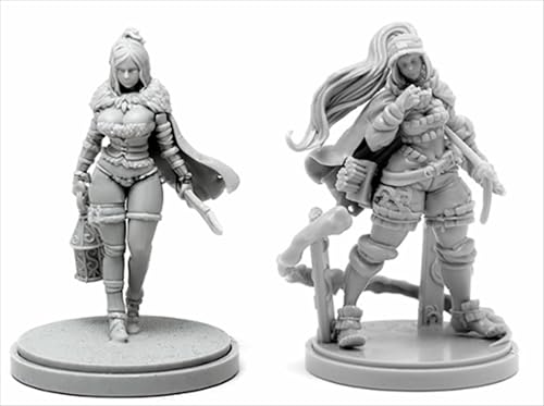 AERUIKJS 1/48 Ancient Female Warrior Samurai Resin Model Kit Unbemalt und unmontiert Soldier Resin Model Kit (2 Person) // K9U-6s72 von AERUIKJS