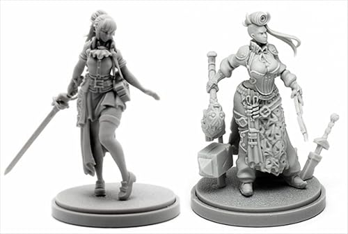 AERUIKJS 1/48 Ancient Female Warrior Samurai Resin Model Kit Unbemalt und unmontiert Soldier Resin Model Kit (2 Person) // K9U-6s74 von AERUIKJS