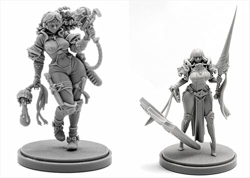 AERUIKJS 1/48 Ancient Female Warrior Samurai Resin Model Kit Unbemalt und unmontiert Soldier Resin Model Kit (2 Person) // K9U-6s8 von AERUIKJS