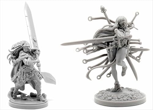 AERUIKJS 1/48 Ancient Female Warrior Samurai Resin Model Kit Unbemalt und unmontiert Soldier Resin Model Kit (2 Person) // K9U-6s85 von AERUIKJS