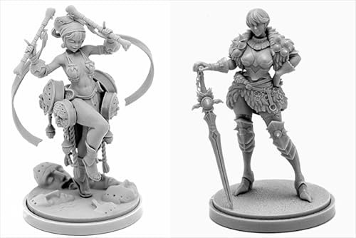 AERUIKJS 1/48 Ancient Female Warrior Samurai Resin Model Kit Unbemalt und unmontiert Soldier Resin Model Kit (2 Person) // K9U-6s87 von AERUIKJS