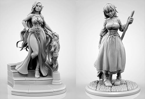 AERUIKJS 1/48 Ancient Female Warrior Samurai Resin Model Kit Unbemalt und unmontiert Soldier Resin Model Kit (2 Person) // K9U-6s89 von AERUIKJS
