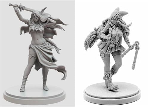 AERUIKJS 1/48 Ancient Female Warrior Samurai Resin Model Kit Unbemalt und unmontiert Soldier Resin Model Kit (2 Person) // K9U-6s93 von AERUIKJS