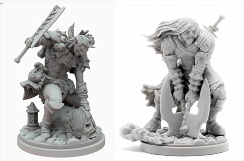 AERUIKJS 1/48 Ancient Samurai Warrior Resin Model Kit Unbemalt und unmontiert Soldier Resin Model Kit (2 Figuren) // F8u-7s19 von AERUIKJS