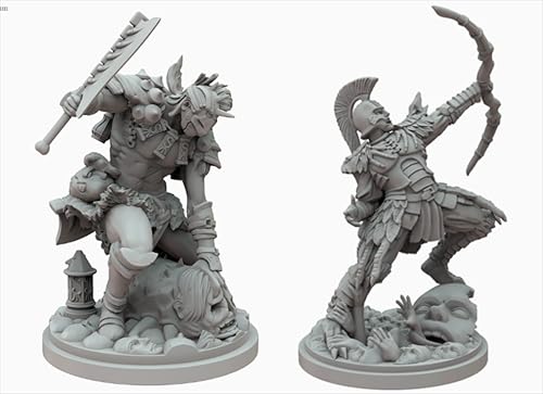 AERUIKJS 1/48 Ancient Samurai Warrior Resin Model Kit Unbemalt und unmontiert Soldier Resin Model Kit (2 Figuren) // F8u-7s22 von AERUIKJS