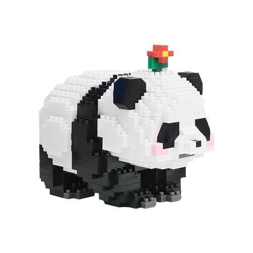 AEUZWR Mini Bausteine Panda, Panda Bausteine Spielzeug Bricks, Panda Klemmbausteine Building Block Sets, 983 Stücke Bauspielzeug mit Bausteinmatte, Geschenke für Erwachsene, Kinder von AEUZWR