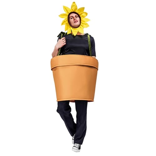 AEVIDKZOP Halloween Frontmann Kostüm für Herren und Damen, Sonnenblume, Junggesellenabschieds Outfit, Fasching, Bad Taste, Weiß, Einheitsgröße AEVIDKZOP Halloween Frontmann Kostüm für Herren und Damen, Sonnenblume, Junggesellenabschieds Outfit, Fasching, Bad Taste, Weiß, Einheitsgröße von AEVIDKZOP