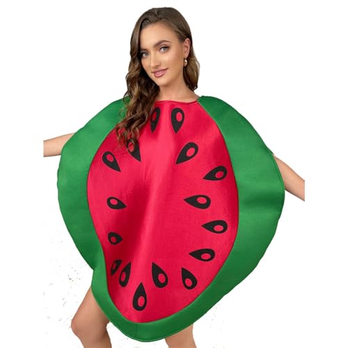 AEVIDKZOP Halloween Frontmann Kostüm für Herren und Damen, Wassermelonen-Kleid, Junggesellenabschieds Outfit, Fasching, Bad Taste, Weiß, Einheitsgröße AEVIDKZOP Halloween Frontmann Kostüm für Herren und Damen, Wassermelonen-Kleid, Junggesellenabschieds Outfit, Fasching, Bad Taste, Weiß, Einheitsgröße von AEVIDKZOP