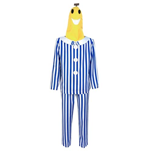 AEVIDKZOP Kostüm Outfit Herren und Damen, Bananenform, Retro Karneval Trainingsanzug, Fasching, Bad Taste, Jogginganzug Outfit, Partykleidung von AEVIDKZOP
