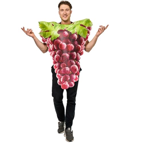 AEVIDKZOP Kostüm Outfit Herren und Damen, Traubenkleid, Retro Karneval Trainingsanzug, Fasching, Bad Taste, Jogginganzug Outfit, Partykleidung von AEVIDKZOP