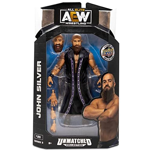 AEW Unmatched Unrivaled Luminaries Collection Wrestling Actionfigur (Wählen Sie Wrestler) (John Silver) von AEW