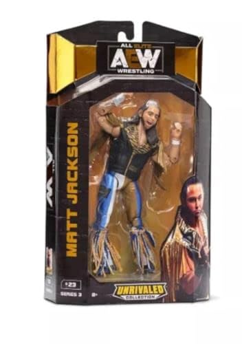 AEW Unübertroffene Unrivaled Luminaries Collection Wrestling Actionfigur (wählen Sie Wrestler) (Matt Jackson (Serie 3)), Weiß von All Elite Wrestling
