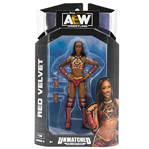 Ringside Red Velvet - AEW Unmatched Series 5 Spielzeug-Wrestling-Actionfigur von All Elite Wrestling