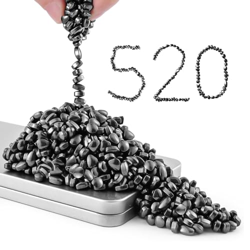 AFAIK 520 Stück Magnetic Stones Magnetspiel Steine Mini Magnetsteine Vielseitiger Stresskiller Schwache Magnetische Ferrit Steine Erwachsene Stressabbau Zeitvertreib Büro Gadget von AFAIK