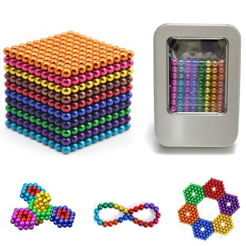 AFAIK 215 Stück Magnetic Stones Magnetspiel Steine Mini Magnetsteine Vielseitiger Stresskiller Schwache Magnetische Ferrit Steine Erwachsene Stressabbau Zeitvertreib Büro Gadget von AFAIK