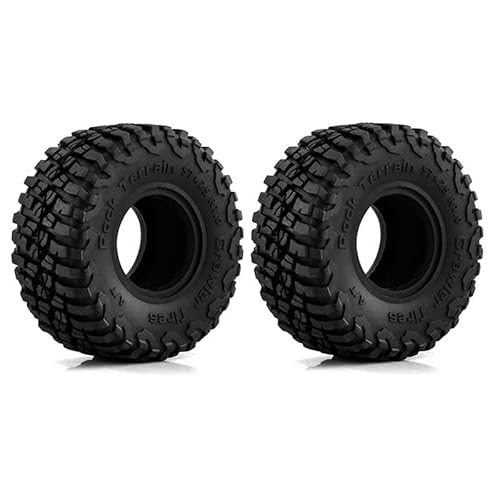 2/4 stücke TRX4M Klettern Auto 1.0 ''Reifen Gummi Reifen for 1/18 RC Crawler Auto Traxxas TRX4-M Defender Bronco Axial SCX24 FMS Teile(2pcs) von AFCAHEH