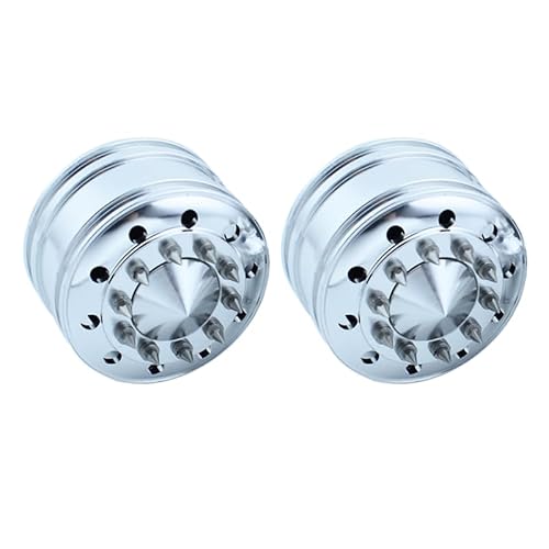 2 Stück Aluminiumlegierung Radantrieb/Lagernabe Felgen-Upgrade for 1/14 Tamiya RC Truck Scania 770S 56368 Volvo ACTROS Man Modellauto(H 2pcs 25mm Hex) von AFCAHEH