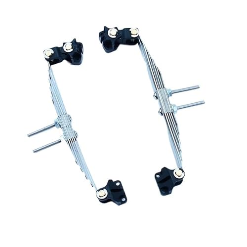 2 stücke RC LKW Metall Vorne/hinten Frühling Suspension Stahl Platte Stoßdämpfer for 1/14 Tamiya Scania 770S Volvo Benz LESU Auto(A) von AFCAHEH