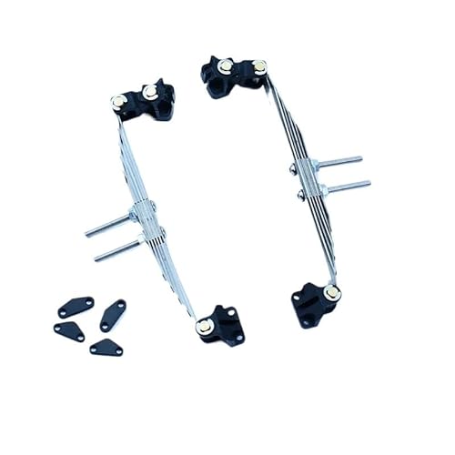 2 stücke RC LKW Metall Vorne/hinten Frühling Suspension Stahl Platte Stoßdämpfer for 1/14 Tamiya Scania 770S Volvo Benz LESU Auto(B) von AFCAHEH