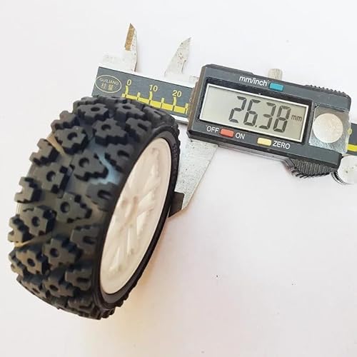 4 Stück 70 mm Offroad-RC-Buggy-Reifen for 1/10 Tamiya TT01 TT02 XV01 LC Racing PTG-2 HSP HPI – langlebiges Gummi und starker Grip(C) von AFCAHEH