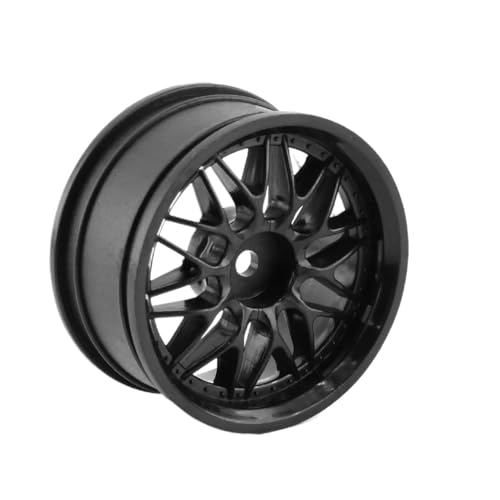 4 stücke 52mm 1/10 RC On-Road Drift Racing Auto Kunststoff Felge Rad Naben for Tamiya XV02 Kyosho Sakura Traxxas RedCat(Zwart) von AFCAHEH