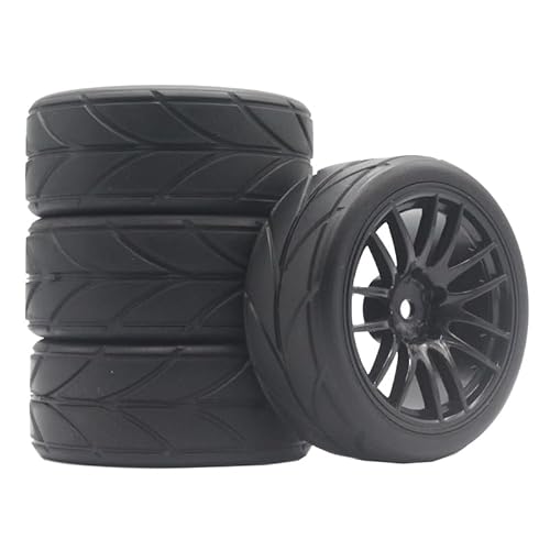 4pcs 1/10 On-Road Car Tires 26 * 64MM Plastic Wheel Rim Rubber Tyre 9062 for HSP Tamiya HPI Kyosho Sakura 94122 94123 D3 D4 tt02(9062-6081) von AFCAHEH