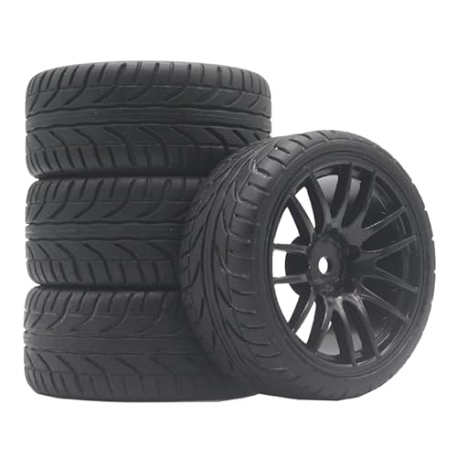 4pcs 1/10 On-Road Car Tires 26 * 64MM Plastic Wheel Rim Rubber Tyre 9062 for HSP Tamiya HPI Kyosho Sakura 94122 94123 D3 D4 tt02(9062-8002) von AFCAHEH