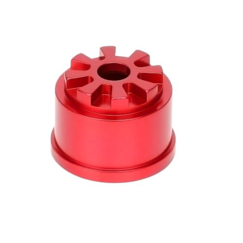 #5681 Aluminium vorne oder hinten Heavy Duty Differential Carrier Diff Case for 1/10 RC Auto Traxxas 1/10 Summit 56076-4(Rood) von AFCAHEH