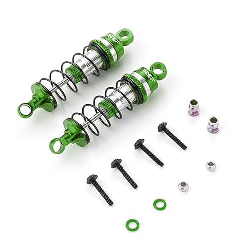 AFCAHEH 1/16 Aluminiumlegierung Gewinde Stoßdämpfer vorne for LOSI Mini-B Mini-T RC Autoteil RC Autozubehör Ersatzteile(Green) von AFCAHEH