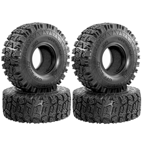 AFCAHEH 1,9" Beadlock-Felgen – 12 mm Versatz for Axial SCX10 II/III und TRX4 – Hochleistungs-Metallfelgen – 1/10 RC Crawler-Upgrade(120-46mm Tires) von AFCAHEH